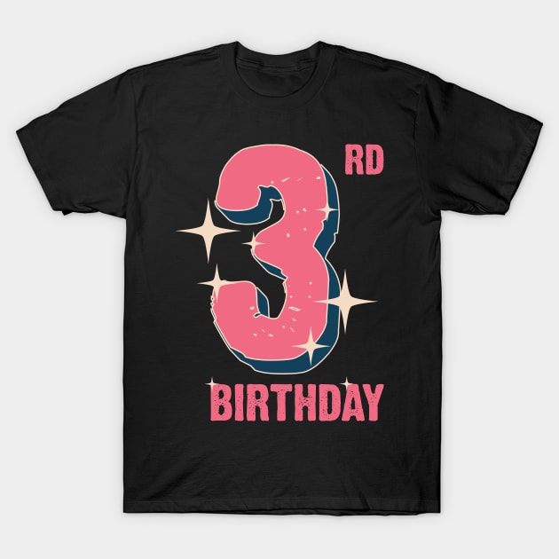 3rd Birthday for girls T-Shirt by Emma